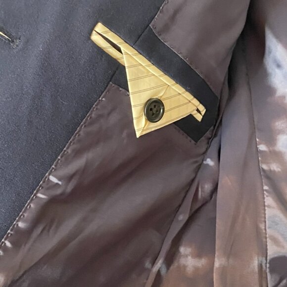 J Crew navy blazer jacket 2 button front NWT 4P lined stretch cotton - Picture 10 of 13